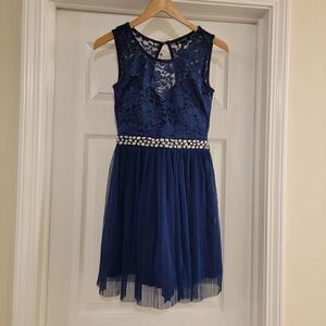 Nordstrom As U Wish Boho Lace Midi Dress sz 3 NWOT